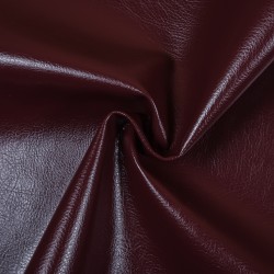Ткань Дерматин (Кожзам) для мебели (Ширина 138см), цвет Бордовый (на отрез) в Мытищах