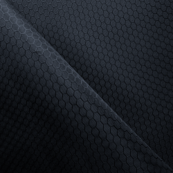 Ткань Оксфорд 300D PU Рип-Стоп СОТЫ, цвет Черный (на отрез)  в Мытищах