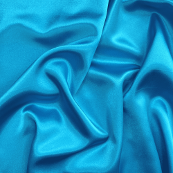Ткань Атлас-сатин (Ширина 150см), цвет Голубой (на отрез) УЦЕНКА в Мытищах