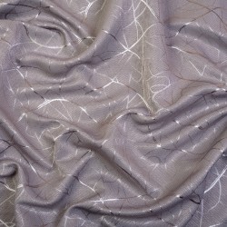 Ткань Блэкаут для штор светозатемняющая 75% (Ширина 280см) &quot;Ледовое тиснение цвет Серый&quot; (на отрез) в Мытищах