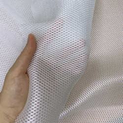 Сетка 3D трехслойная Air mesh 160 гр/м2 (Ширина 150см), цвет Белый (на отрез) в Мытищах