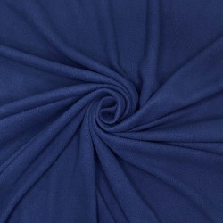Ткань Флис Односторонний 130 гр/м2 (Ширина 150см), цвет Темно-синий (на отрез) в Мытищах