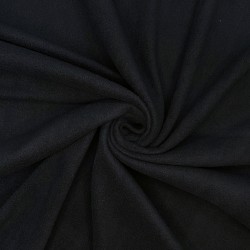Ткань Флис Односторонний 130 гр/м2 (Ширина 150см), цвет Черный (на отрез) в Мытищах
