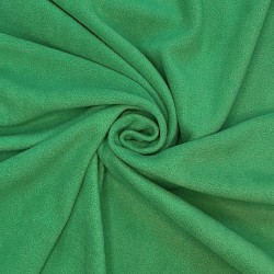 Ткань Флис Односторонний 130 гр/м2 (Ширина 150см), цвет Зелёный (на отрез) в Мытищах