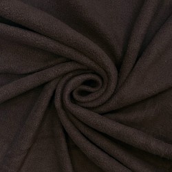 Ткань Флис Односторонний 180 гр/м2 (Ширина 150см), цвет Коричневый (на отрез) в Мытищах