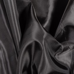 Ткань подкладочная Таффета 190Т (Ширина 150см), цвет Черный (на отрез) в Мытищах