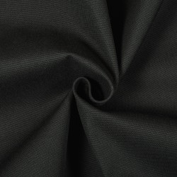 Ткань Канвас 35/65 (Ширина 150см), цвет Черный (на отрез) в Мытищах
