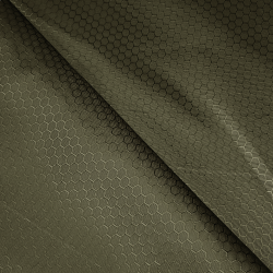 Ткань Oxford 300D PU Рип-Стоп СОТЫ, цвет Хаки (на отрез) в Мытищах