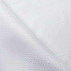 Ткань Oxford 300D PU Рип-Стоп СОТЫ, цвет Белый (на отрез) в Мытищах