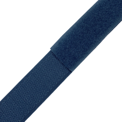Контактная лента 25мм  Синий (велькро-липучка, на отрез)  в Мытищах