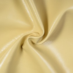 Ткань Дерматин (Кожзам) для мебели (Ширина 138см), цвет Кремовый (на отрез) в Мытищах