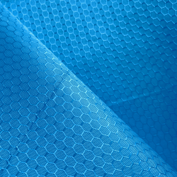 Ткань Oxford 300D PU Рип-Стоп СОТЫ, цвет Голубой (на отрез) в Мытищах