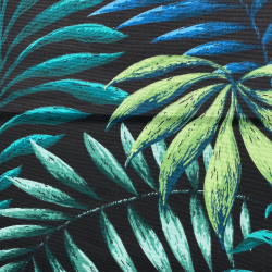 Интерьерная ткань Дак (DUCK) (ширина 1,8м), принт &quot;Тропические листья&quot; (на отрез) в Мытищах