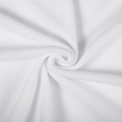 Ткань Флис Односторонний 180 гр/м2 (Ширина 150см), цвет Белый (на отрез) в Мытищах