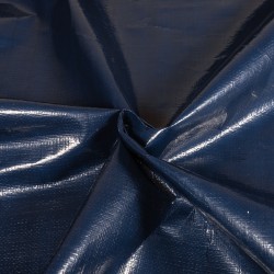 Тентовое полотно Тарпаулин 180 г/м2 (Ширина 2м), цвет Темно-Синий (на отрез) в Мытищах