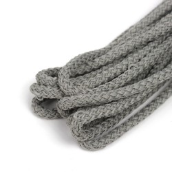 Шнур с сердечником, цвет Серый (плетено-вязанный, плотный) в Мытищах