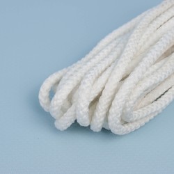 Шнур с сердечником, цвет Белый (плетено-вязанный, плотный) в Мытищах