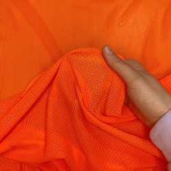 Трикотажная Сетка 75 г/м2, цвет Оранжевый (на отрез)  в Мытищах