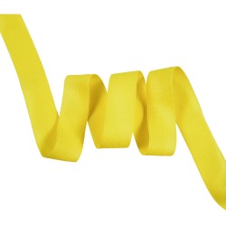 Окантовочная лента-бейка, цвет Жёлтый 22мм (на отрез) в Мытищах
